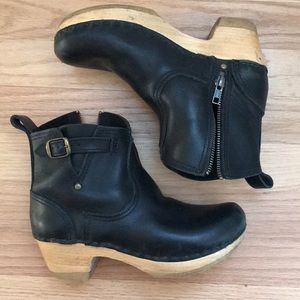 No. 6 clog  5” buckle mid heel boot size 37